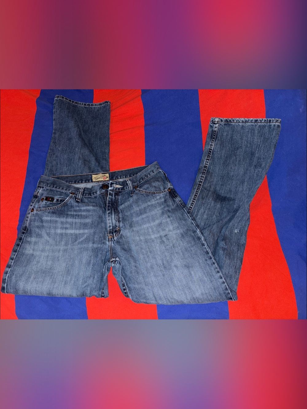 Wranglers 20X 32x34 Men's Blue Denim Jeans - Classic Straight Fit